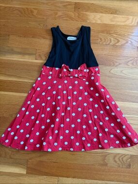 Girls Sleeveless Minnie Mouse Dress